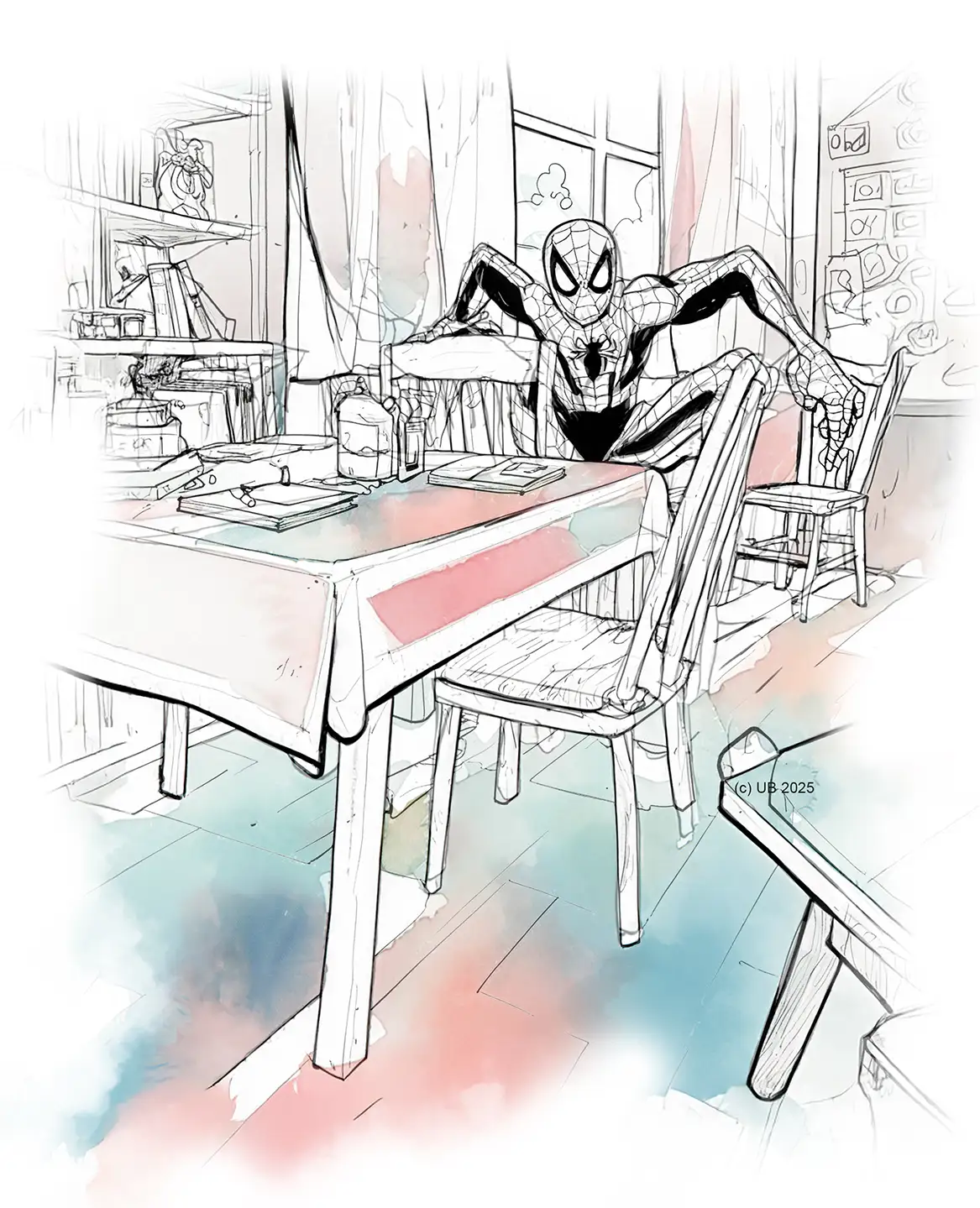 Spiderman - aus dem Buch 'Sokkenmonster' 