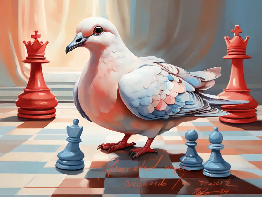 Schach der Taube
